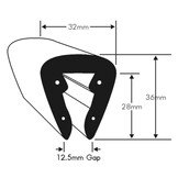 PVC Stootrand boot, type 6 (per meter)