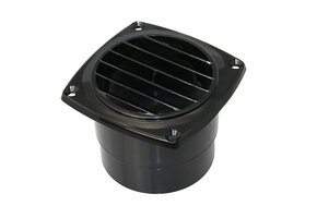 Ventilatierooster met slangaansluiting