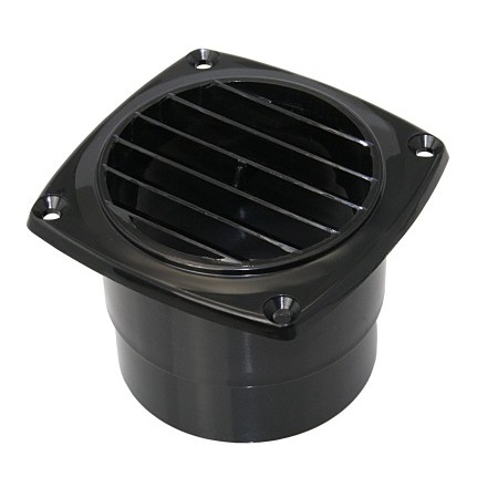 Ventilatierooster met slangaansluiting