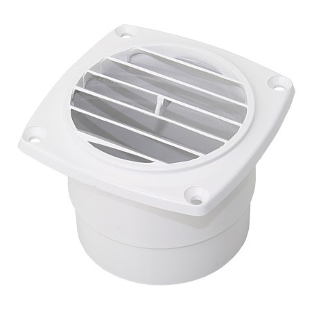 Ventilatierooster met slangaansluiting