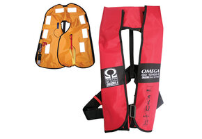 Automatisch reddingsvest Omega 290N met harnas en D-ring conform ISO 12402-2 275N