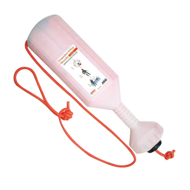 Encapsulated Throw Line for Lifebuoys
