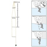 Inbouw veiligheidsladder noodtrap boot