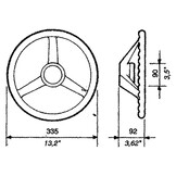 Stuurwiel V32 - 335 mm