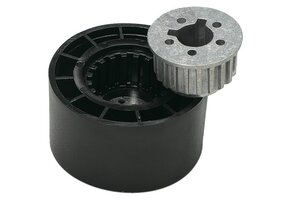 Adapter met afdekkap (hub) X63