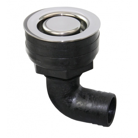 Vlakke flush kuipdoorvoer van vezel verstrekt acetal met gepolijste RVS top