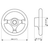 Stuurwiel V45 - 280 mm