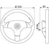 Stuurwiel V60 - 350 mm