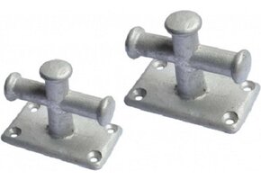 Enkele gegalvaniseerde kruis bolders - hoogte 88 - 110 mm