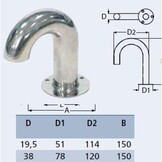 Zwanenhals kabeldoorvoer van RVS
