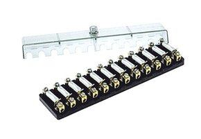 Zekeringdoos met doorzichtige kap - 8A - voor zekeringen van 25mm