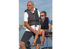 Dinghy zwemvest 50N zwart
