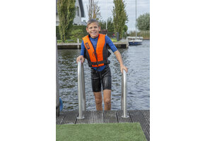 Dinghy Zipper zwemvest oranje/zwart