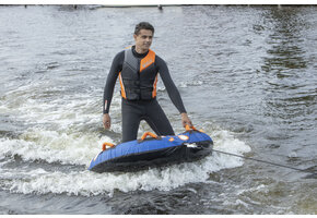 Neopreen zwemvest oranje/antraciet