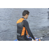 Neopreen zwemvest oranje/antraciet