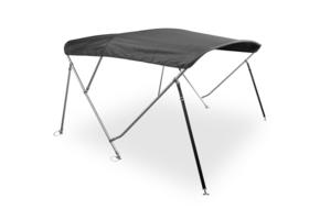 Biminitop | RVS 3-boogs | Breedte 200 <> 213 cm - Hoogte 117 cm