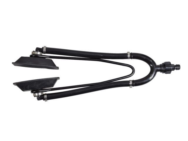 Motor doorspoelklem dubbelwerkend