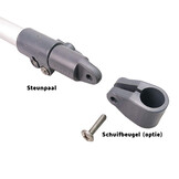 Telescopische biministeun met dekplaat (per stuk)