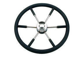 RVS boot stuurwiel met PU grip - 6 spaken