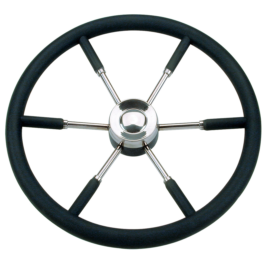 RVS boot stuurwiel met PU grip - 6 spaken