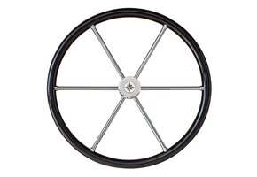 RVS boot stuurwiel - carbon look - 6 spaken