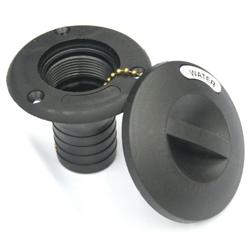 Zwart nylon dekvuldop