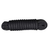Landvast met polyester mantel en PP kern - zwart