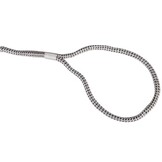 Landvast met polyester mantel en PP kern - wit/zwart