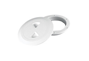 Rond inspectieluik met drukvergrendeling - Wit