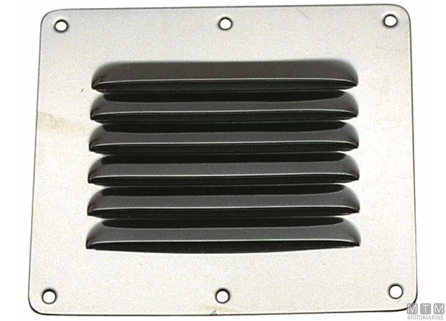 Ventilatierooster RVS - 127 x 115 mm