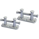 Dubbele gegalvaniseerd kruis bolders - hoogte 101 - 127 mm