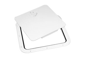 Inspectieluik met afneembare deksel - 380x380 mm - Wit