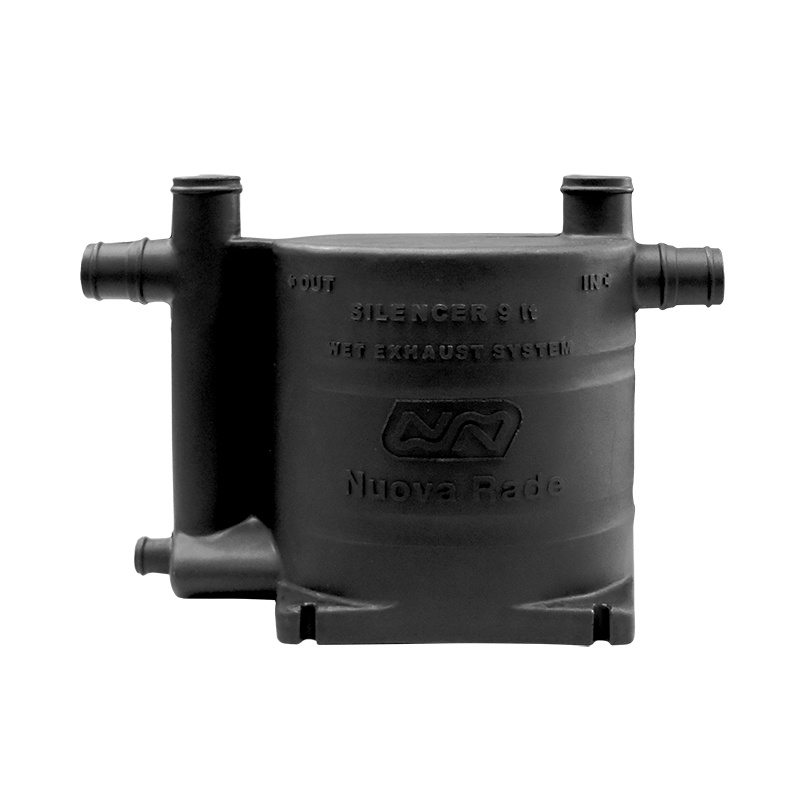 Boot Waterlock & Uitlaatdemper 9L – Ovaal - Zwart