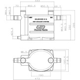 Boot Waterlock & Uitlaatdemper 9L – Ovaal - Zwart