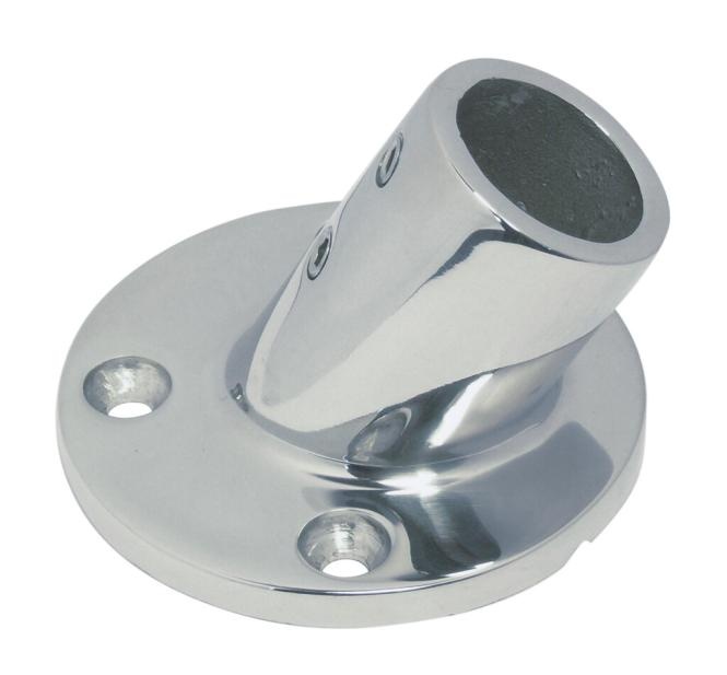 Relingvoet 60 graden ronde voet RVS