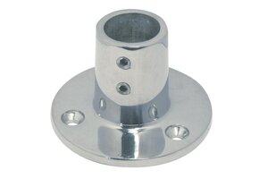 Relingvoet 90 gr. ronde voet RVS