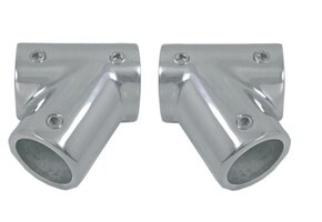 Railingbeslag T-stuk 60 gr. RVS