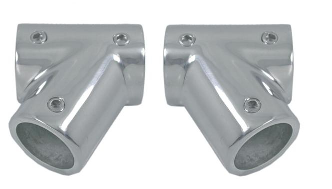 Railingbeslag T-stuk 60 gr. RVS