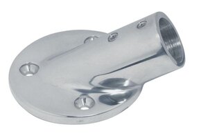 Relingvoet 30 gr. ronde voet RVS