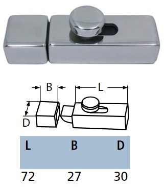 RVS deurgrendel opbouw