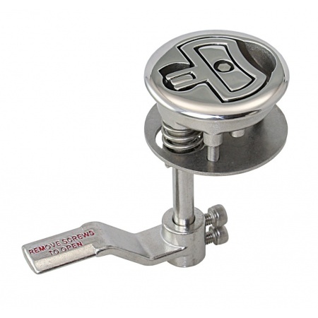 RVS Luikhandgreep met grendel