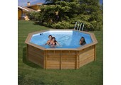 Zwembad normandie - grenen - rond 500x127 cm