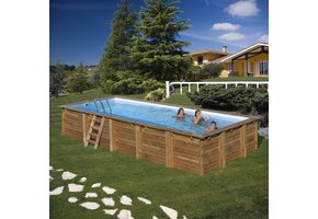 Zwembad loire - grenen - rechthoek 420x270x117 cm
