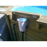 Zwembad loire - grenen - vierkant 305x305x119 cm