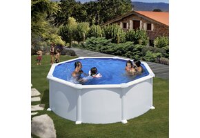 Zwembad atlantis - stalenwand - rond 350x132 cm