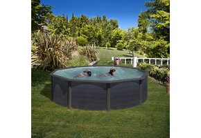 Zwembad kea - stalenwand - rond 460x120 cm