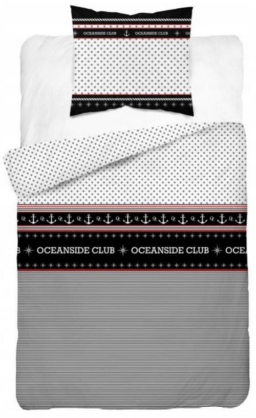 Dekbedovertrek Oceanside Club - katoen - 140x200 + 70x80 cm