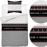 Dekbedovertrek Oceanside Club - katoen - 140x200 + 70x80 cm
