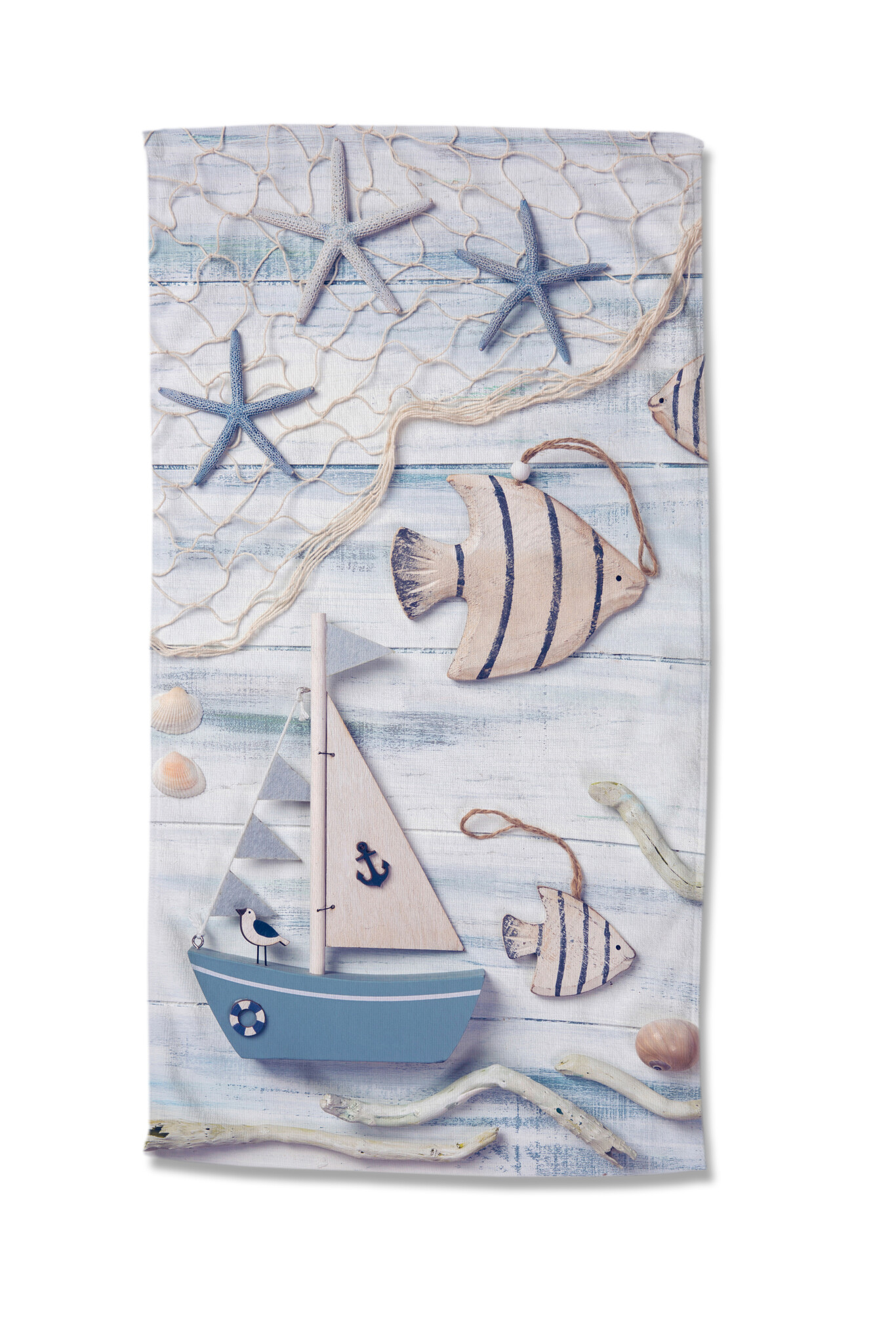 Strandlaken Maritim - 100x180 cm - 100% polyvelours