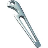 RVS sluitingsleutel, dekvuldop opener, schroevendraaier en flesopener.